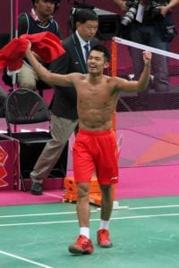 lin dan shirtless