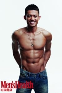 lin dan shirtless